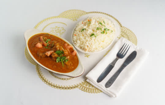 Lamb curry, one of the Lamb & Goat trays on the catering menu